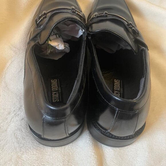 EUC Stacy Adams Men\'s Black Leather Loafer with Metal Bit size 10.5 main image 4